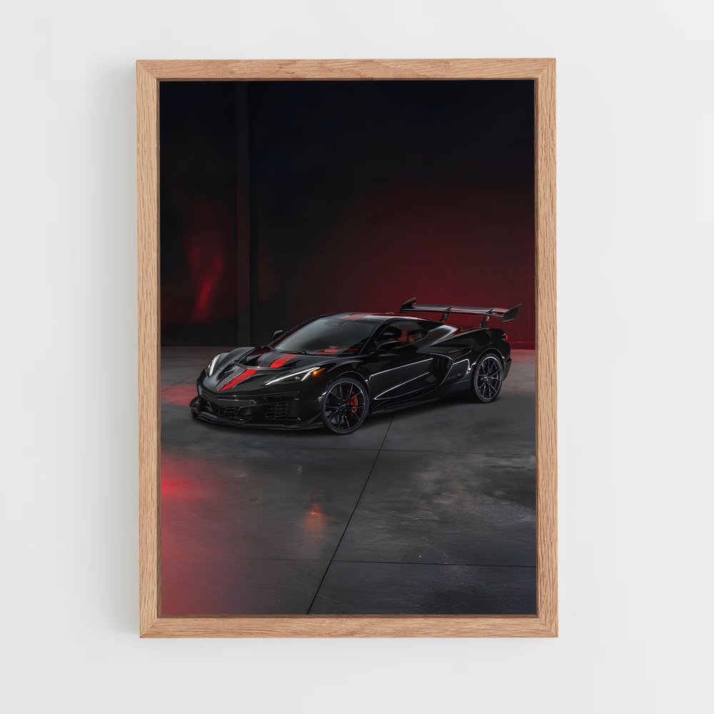 Poster Corvette Vitesse fouet – affiche Chevrolet (vue 4)